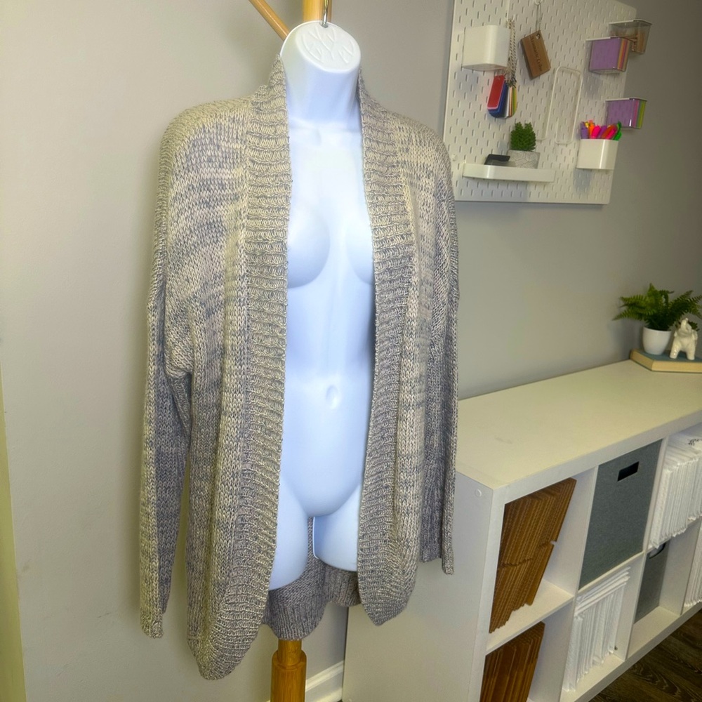 Rag Poets Cozy Gray Women's Cardigan Sweater Size Medium